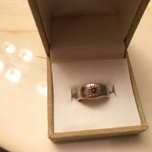 Lisa Leonard Sunburst Garnet Ring